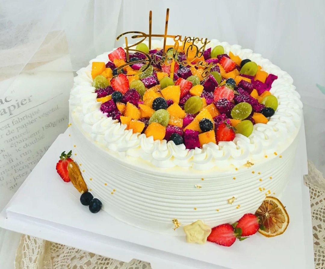 两人小食部做的各种水果蛋糕款式生日蛋糕造型