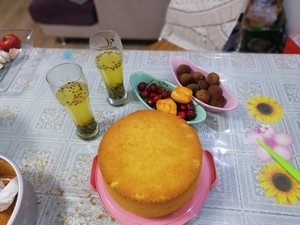 酸甜不腻的百香果烫面戚风蛋糕(八寸加高模具)的做法 步骤4