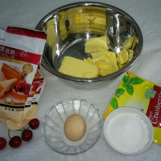 新手的读音蔓越莓黄油曲奇饼干--甜豆私家烘焙