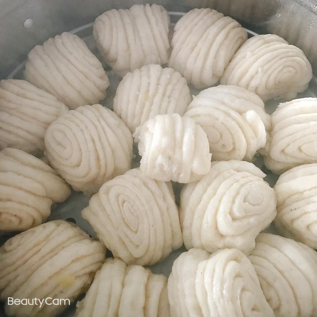 9503做的手工花卷的做法