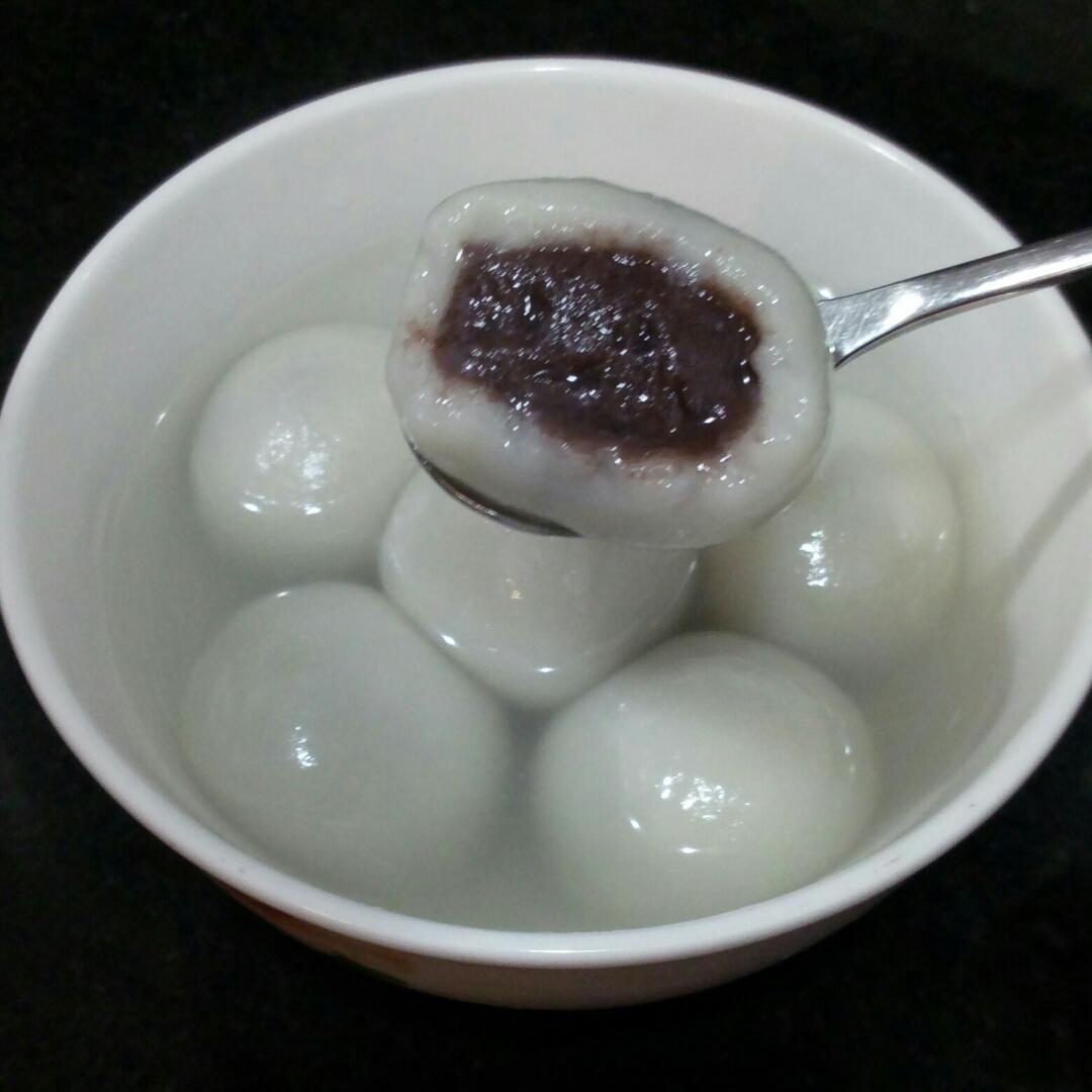 彩虹c做的豆沙汤圆