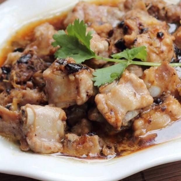 柱侯酱豉汁蒸排骨