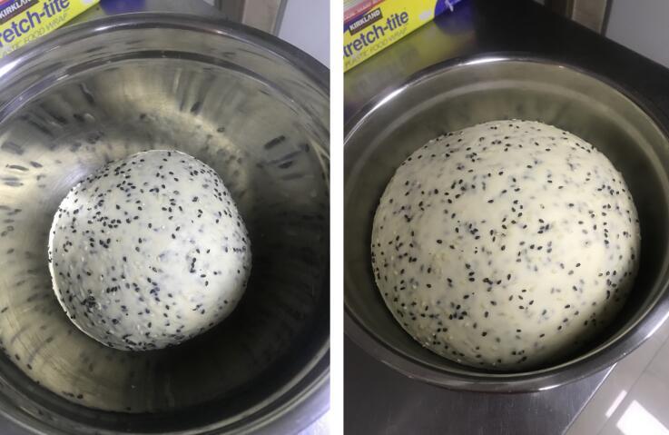 黑芝麻小软欧面包