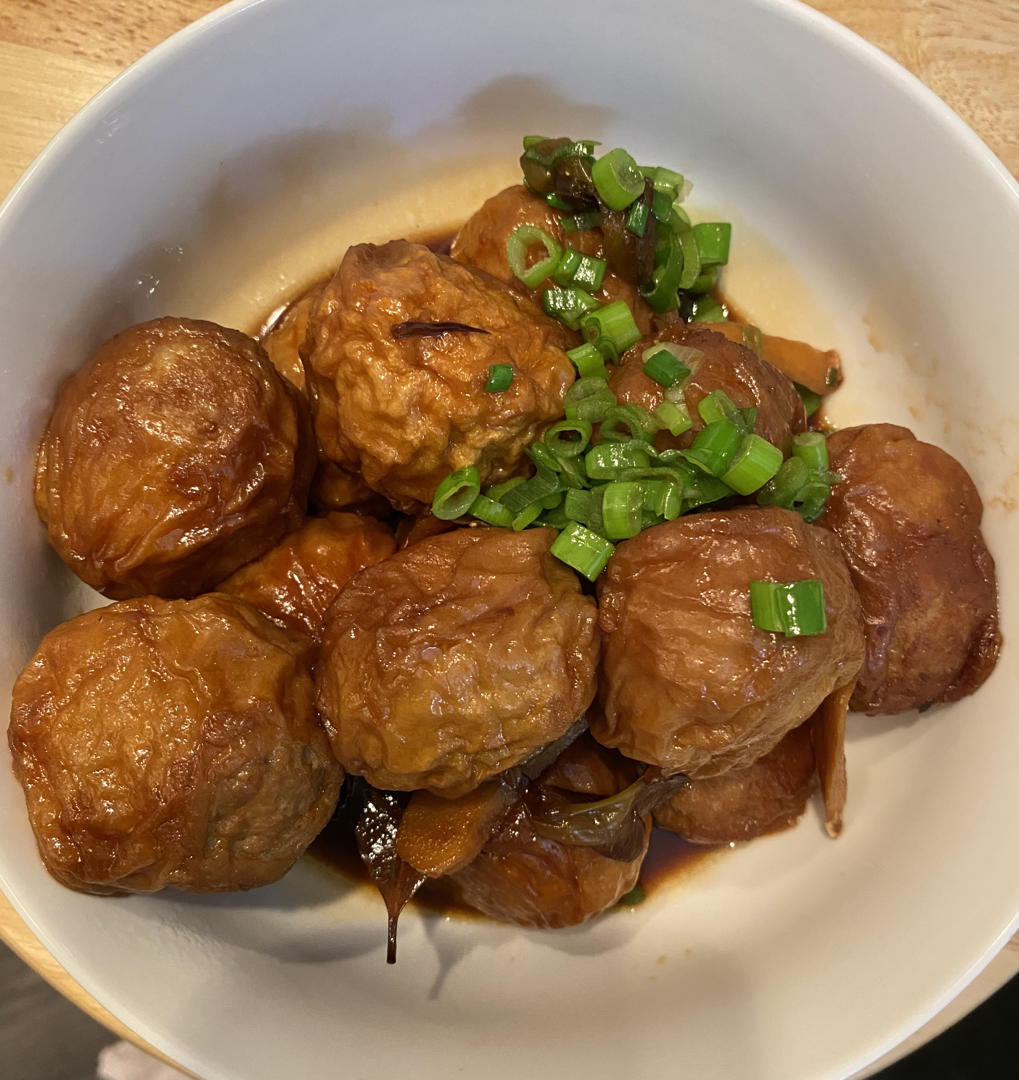 kya做的上海本帮菜油面筋塞肉汤汁超下饭