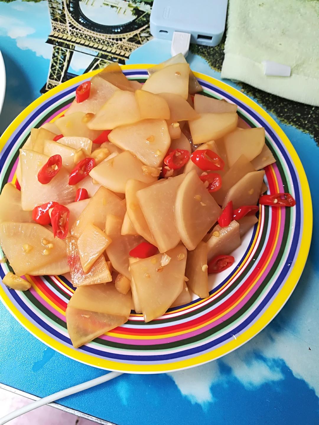 从粮做的辣炒萝卜条