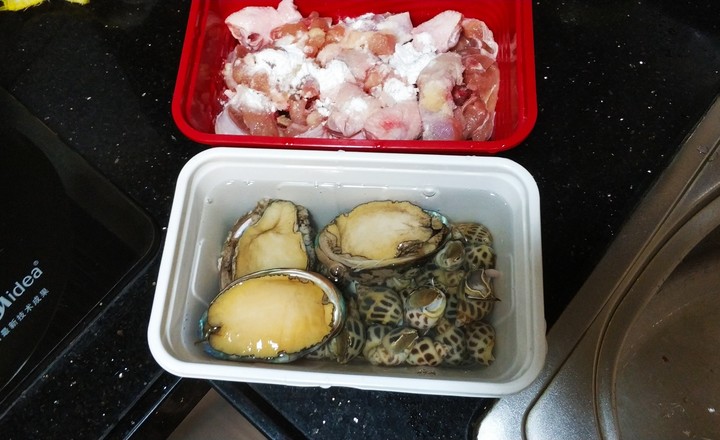 菜谱花螺焖鸡金秋图画鲍鱼图片