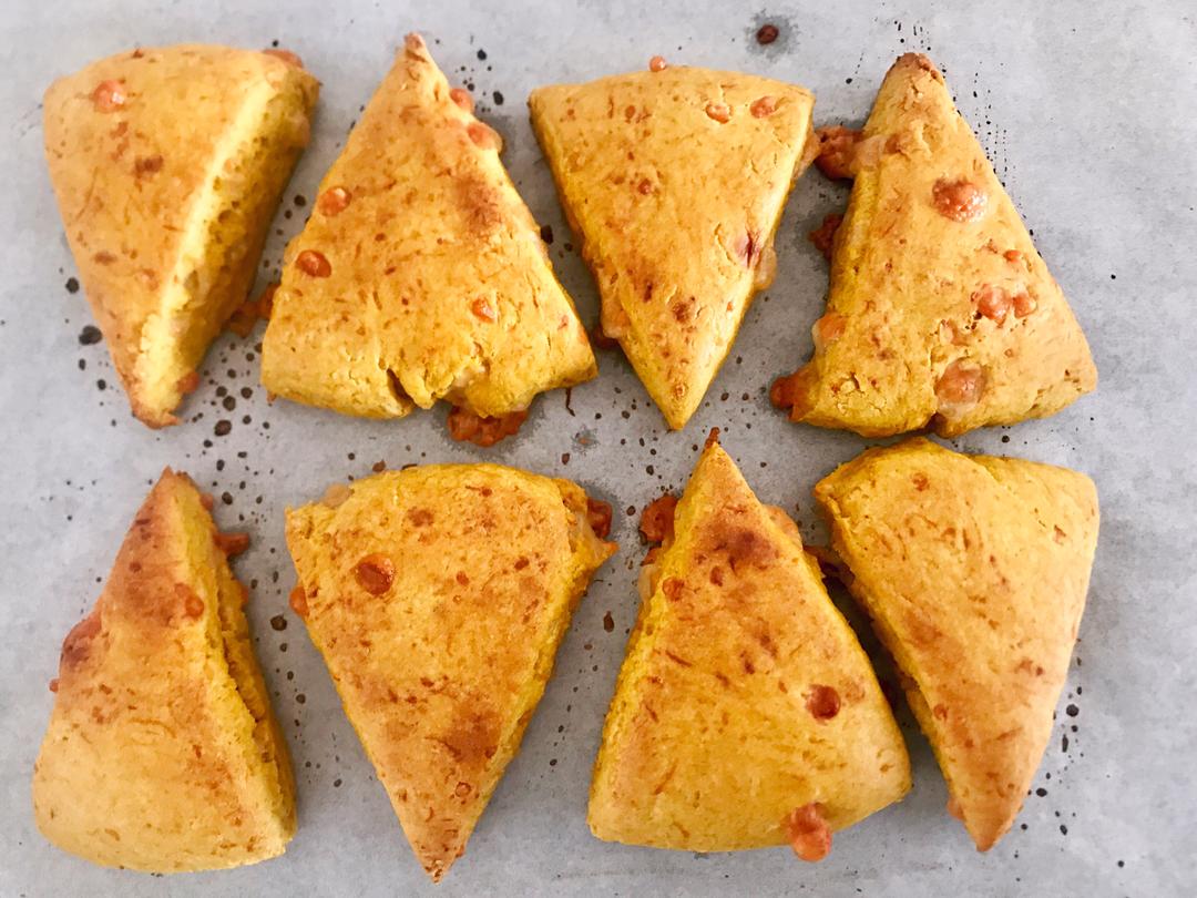 【无糖全麦南瓜干酪司康的做法步骤图】Seven叫老奕-制作