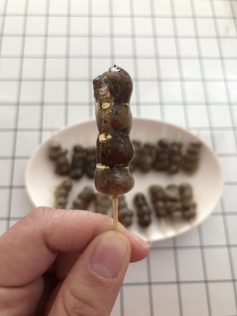 爱吃士力架的兔子做的冰糖山药豆 mini冰糖葫芦