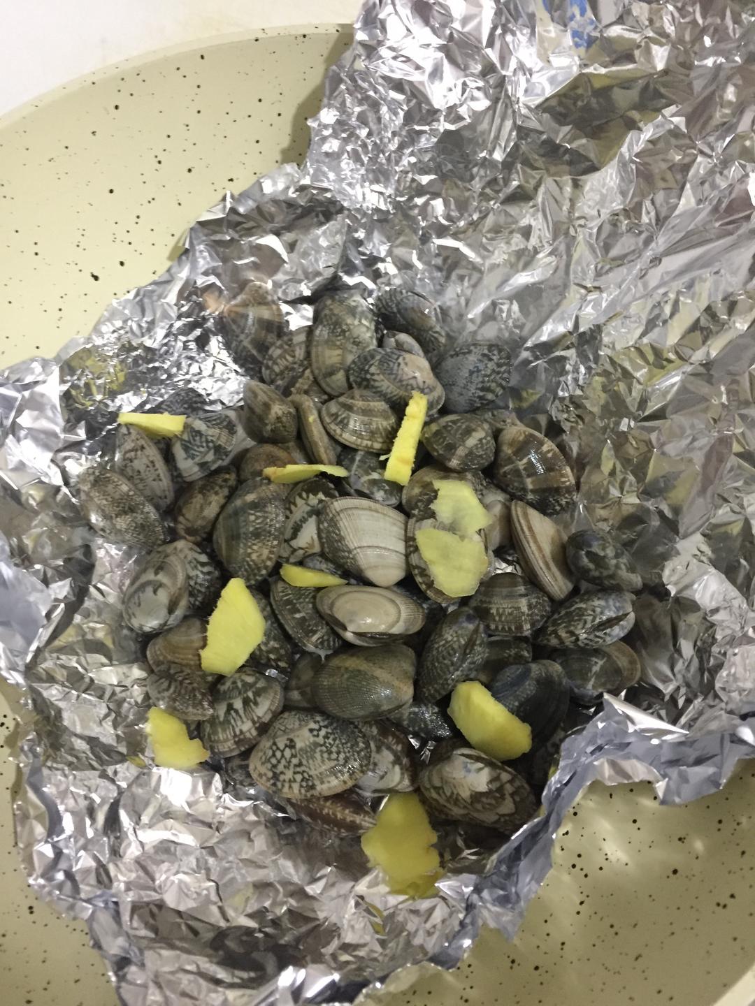 原汁原味锡纸烤花甲