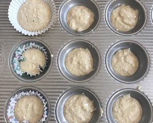 健康无糖香蕉玛芬banana muffins 简单的做法 步骤5