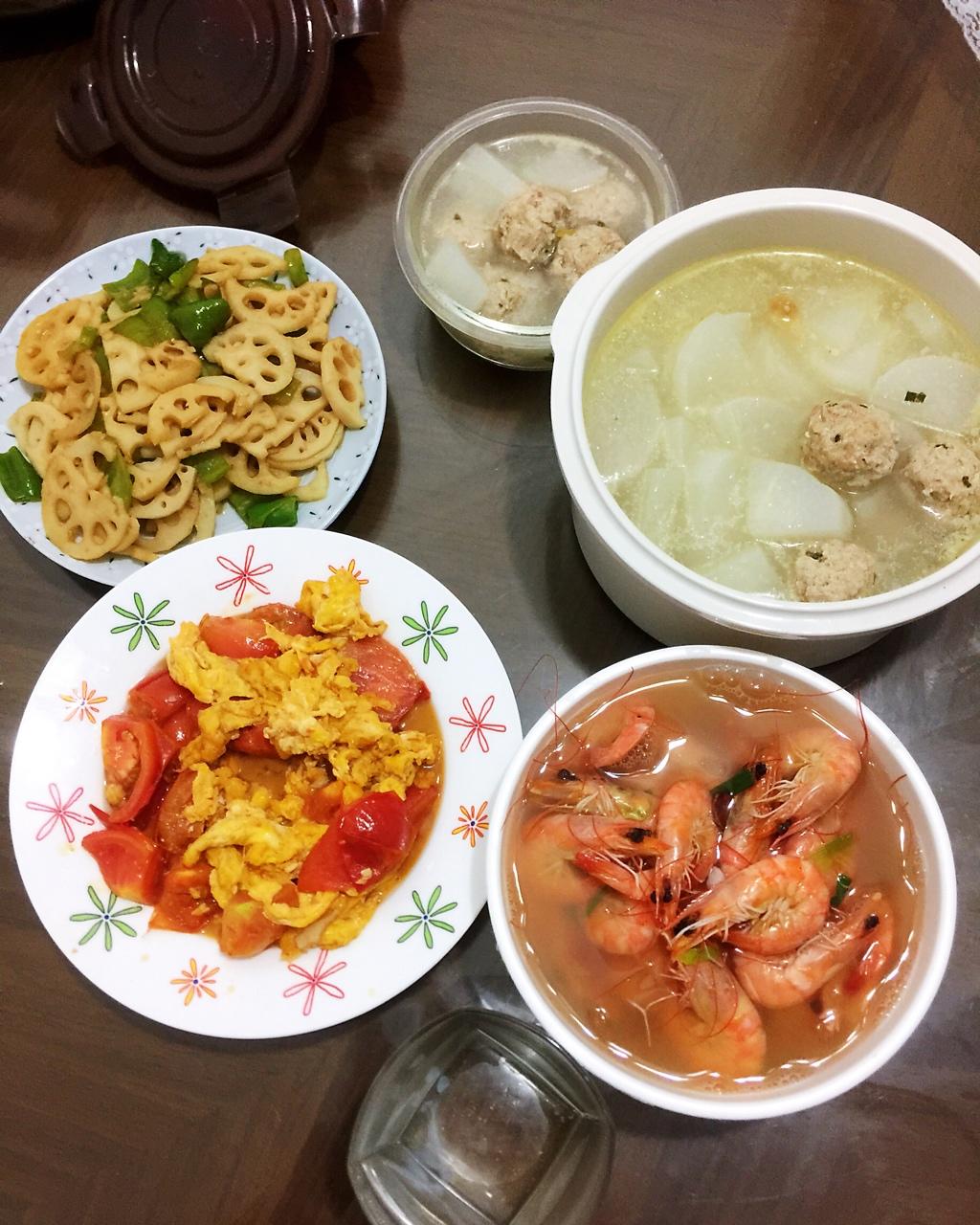彦妈晚餐做的午餐2018年8月21日