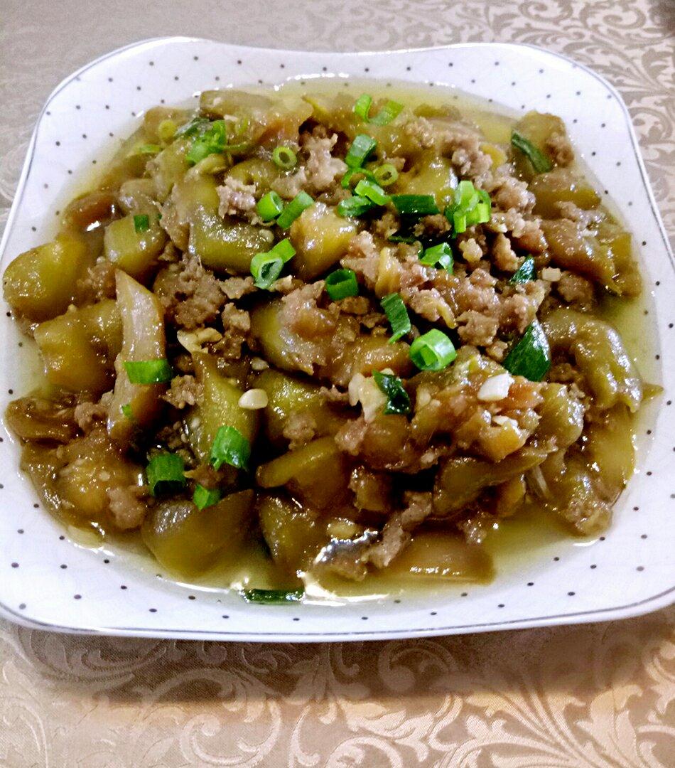 红烧肉末茄子
