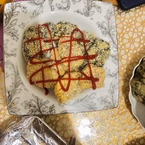减脂餐·双色无油烤龙利鱼的做法 步骤4