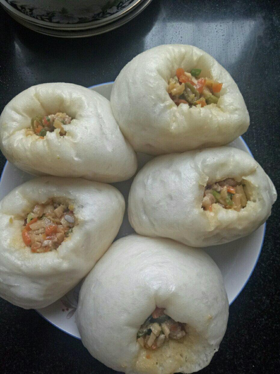 qz朗月做的葱花馒头——衢州家乡美食