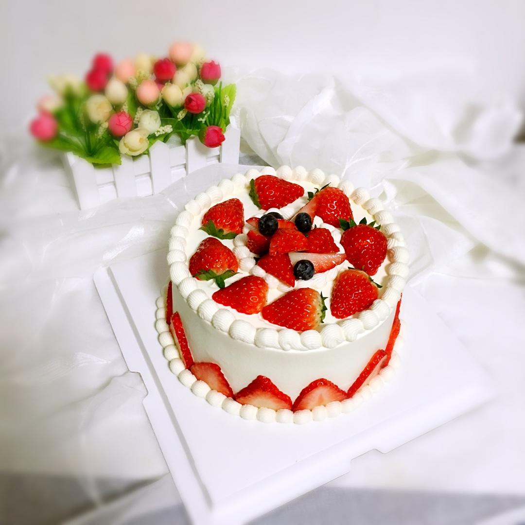 叶子馨妈做的水果奶油【生日蛋糕】