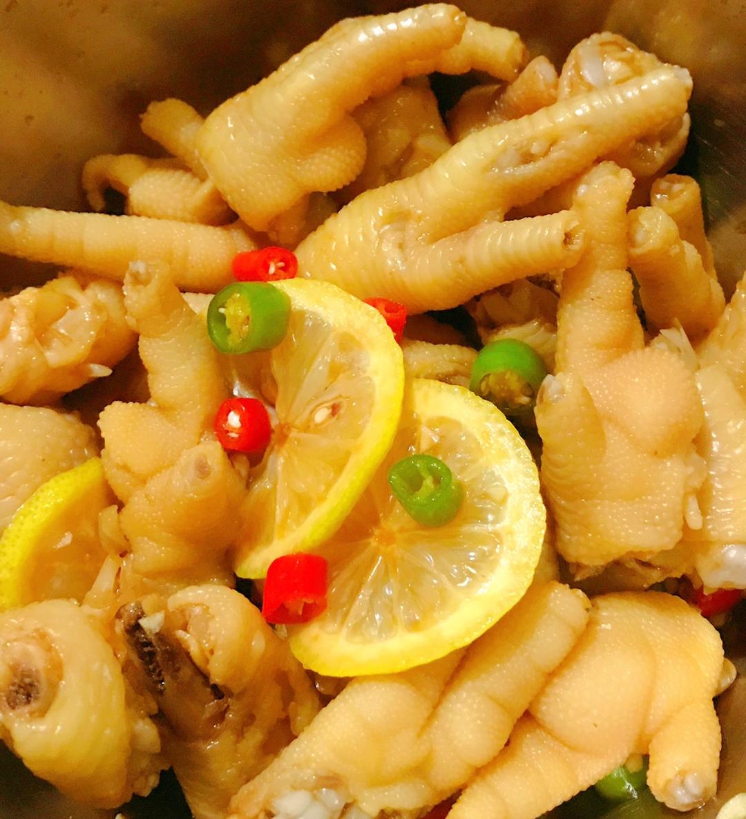 小暖菜做的柠檬酸辣鸡爪