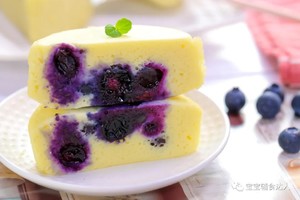 爆浆蓝莓糕 宝宝辅食食谱的做法 步骤10