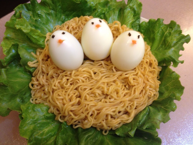 最萌系妈咪做的饥饿的小鸟面条
