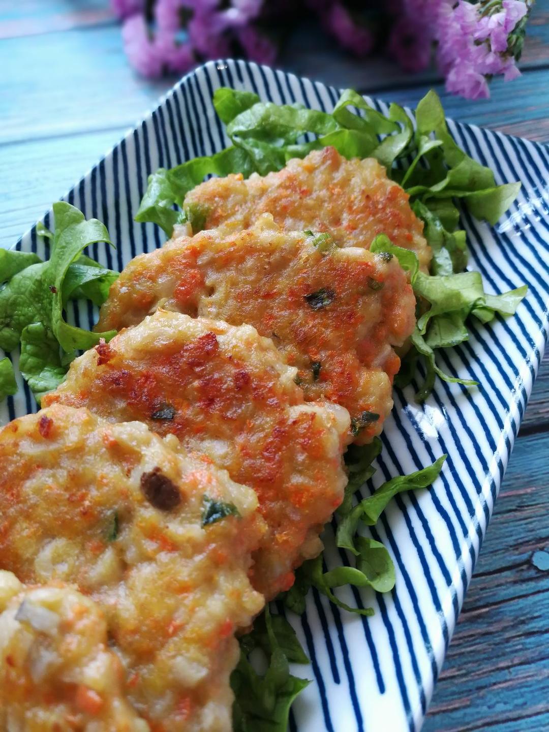 胡萝卜莲藕肉饼