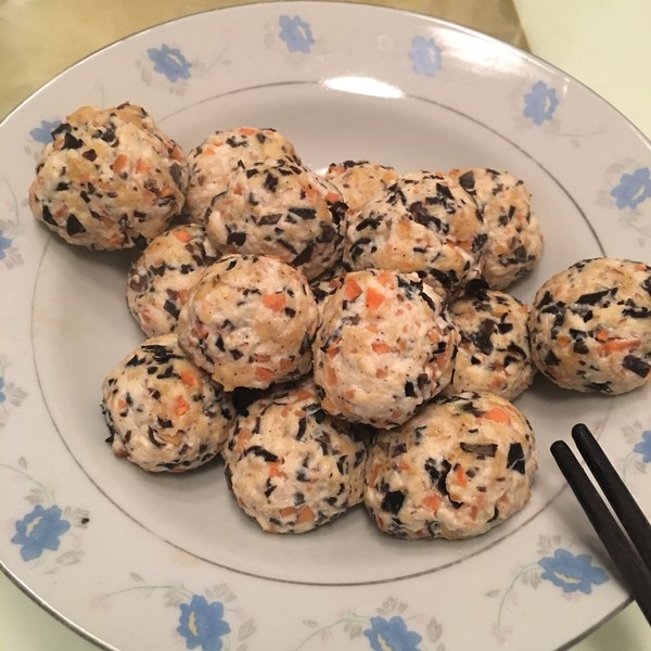 veivei来吃饭了做的毛尖鸡胸肉丸子(减脂增肌可以)v毛尖豆腐不必备茶图片