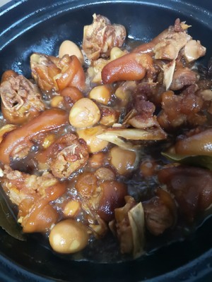 猪脚鲍鱼鹌鹑蛋一品会的做法 步骤9