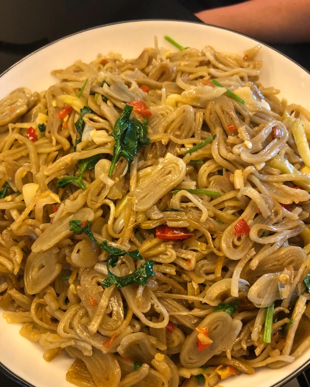 李又又做的湖北特色炒鱼面