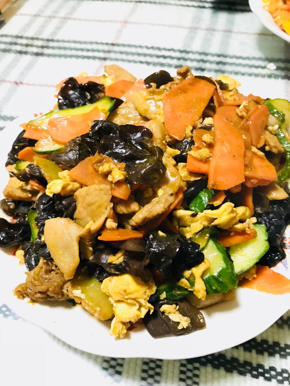 浅蓝与长歌做的美味家常木须肉