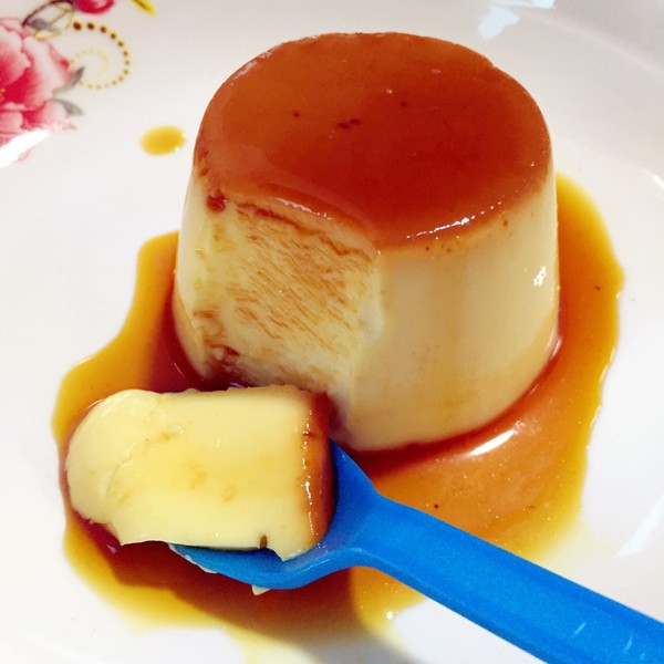pudding,smoothie 落落__做的超简易滑又弹的鸡蛋布丁custard pudding(详细教程)