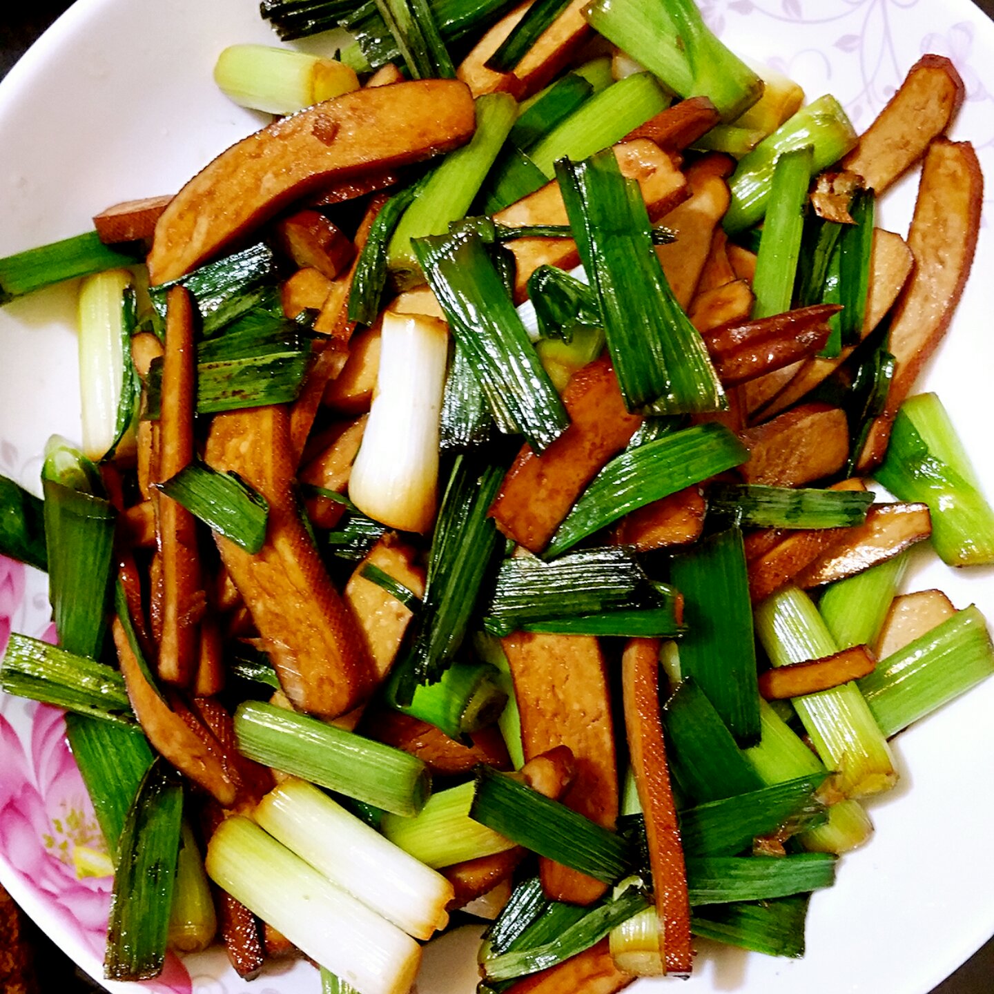 青蒜炒豆干