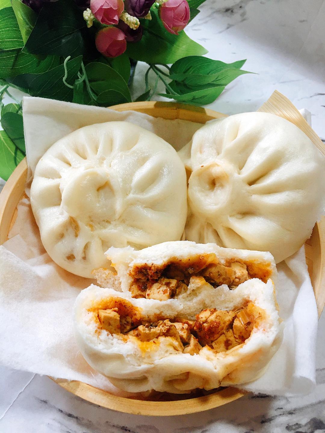 麻辣豆腐包子一次发酵