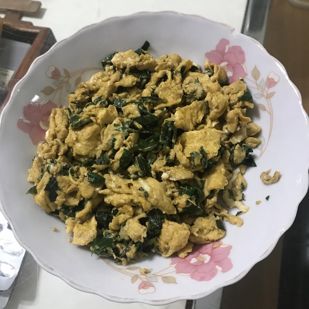 紫苏叶炒蛋