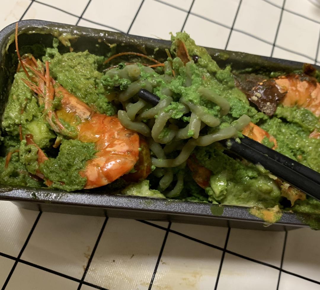 生酮虾胡搞焗魔芋粉的做法 步骤1
