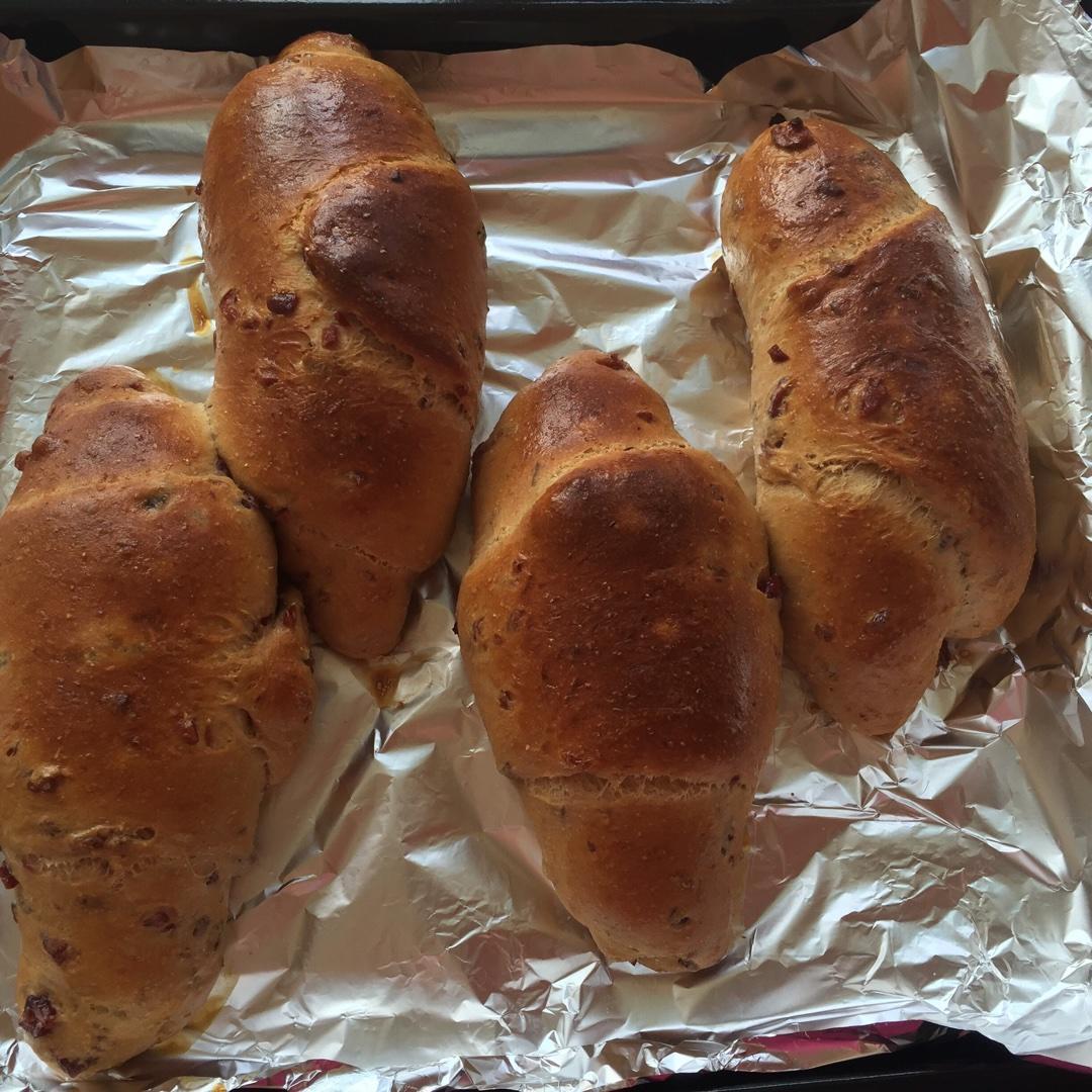自创蔓越梅黄油红糖面包