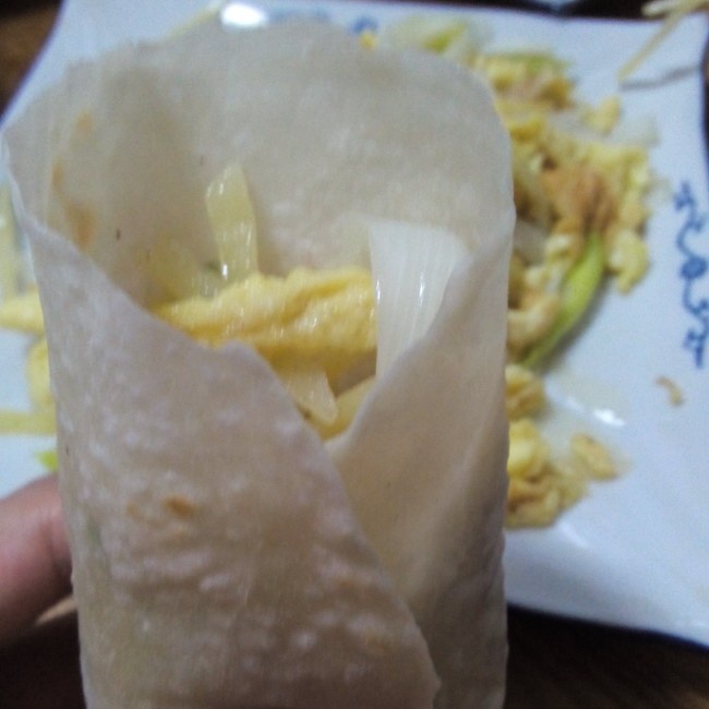 呶小菲做的家常春饼