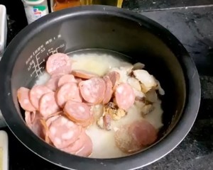 懒人腊肉煲仔饭的做法 步骤6