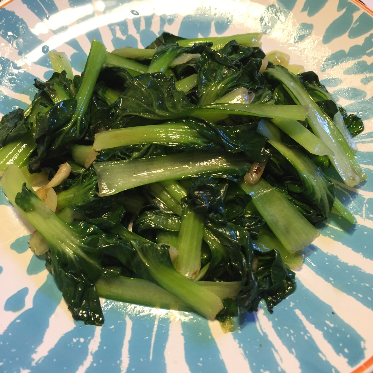爱喝统一冰红茶的喵星人做的蒜蓉乌塌菜