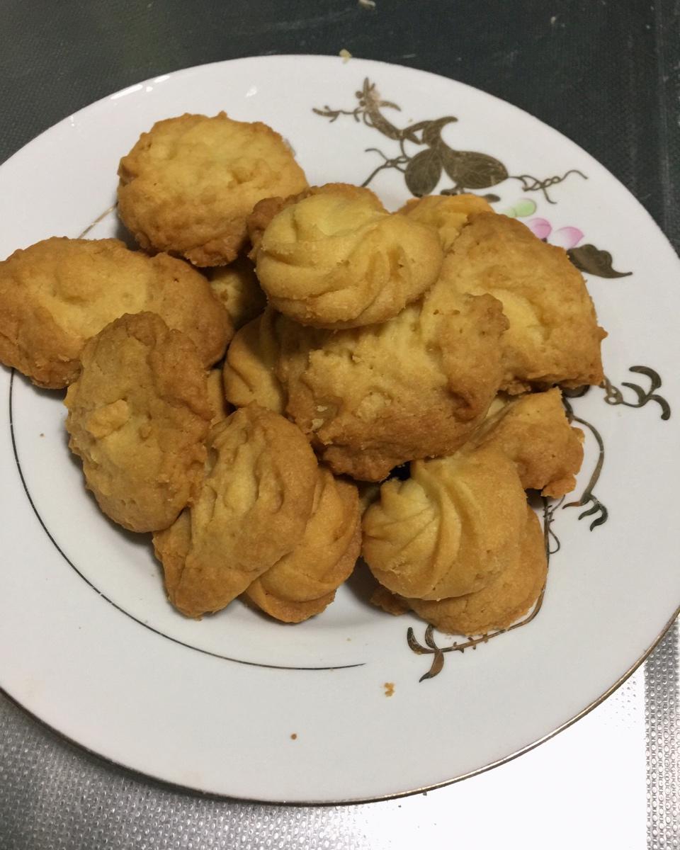 彩红糖做的cookie