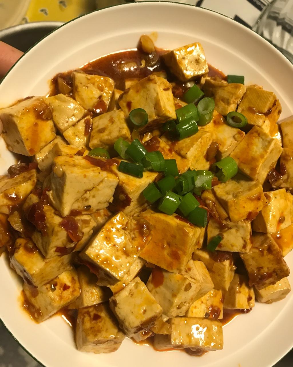 素汝开朗做的麻辣豆腐
