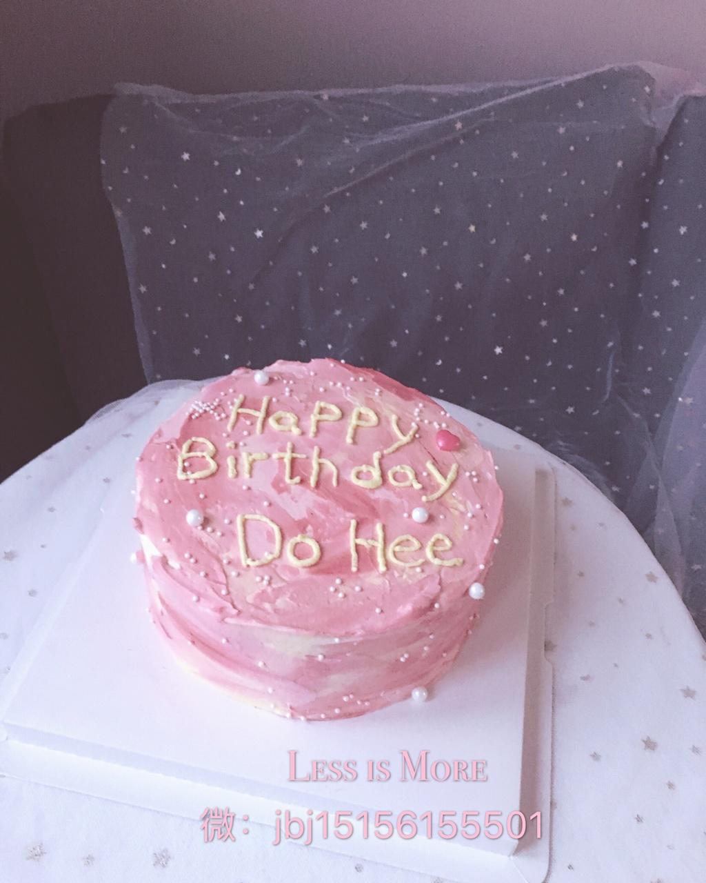 less-is-more工作室做的超少女心的粉色系网红蛋糕