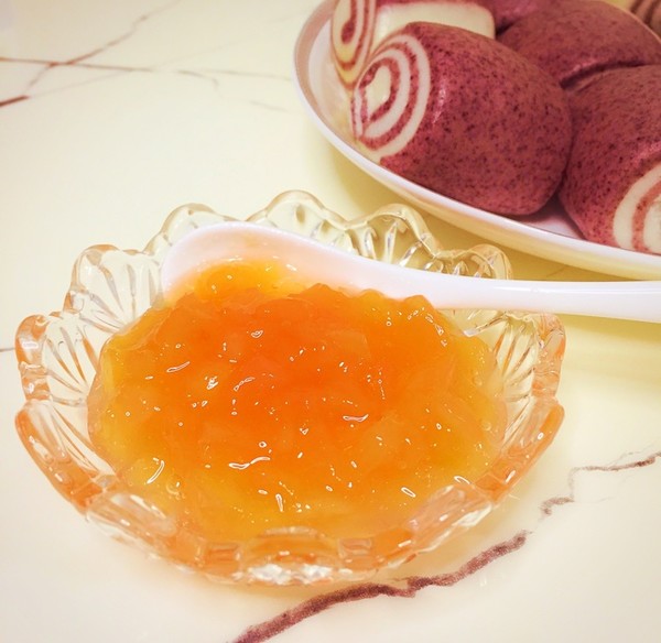 果酱美食甜品yokiko做的果酱柠檬赞去皮,去核桃肉,桃子,白砂糖桃子贴纸图片