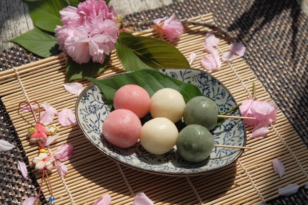 花见团子花见丸子(传统日式绢豆腐版)