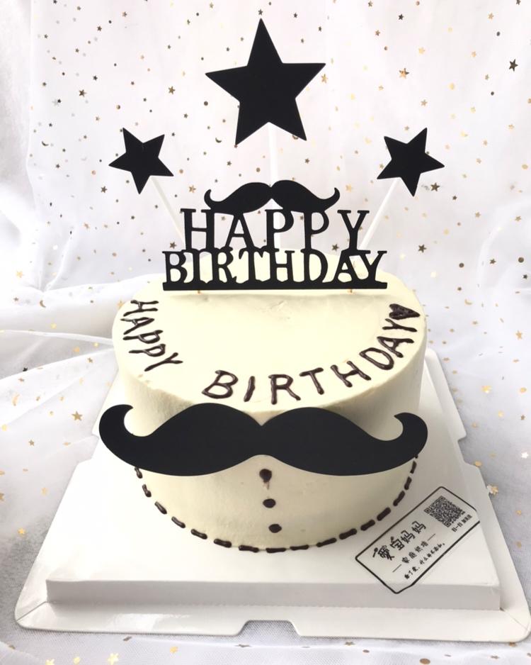 四月物语做的男士生日蛋糕