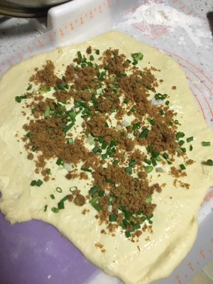 中种法的香葱肉松吐司的做法 步骤5