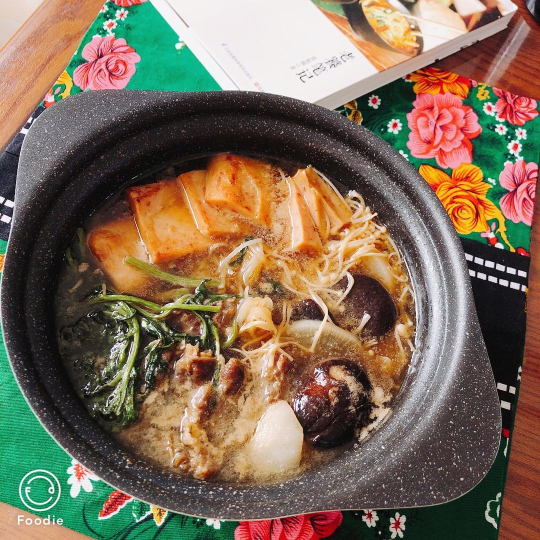 anitad做的寿喜烧(日式牛肉火锅)