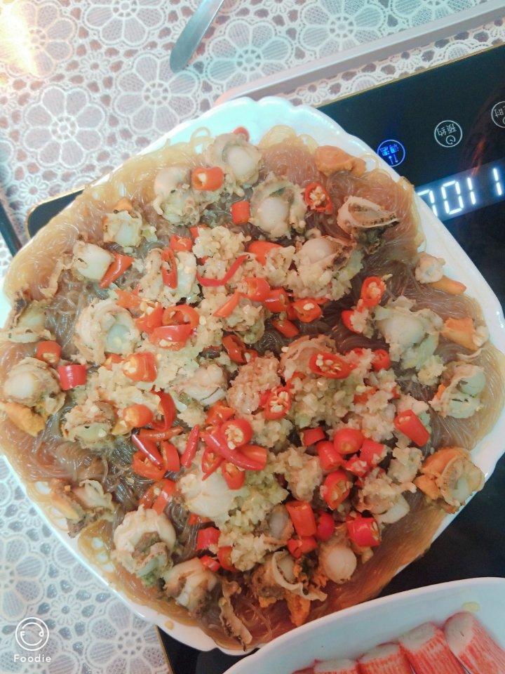 爱生活爱减肥做的蒜蓉粉丝蒸鸳鸯贝