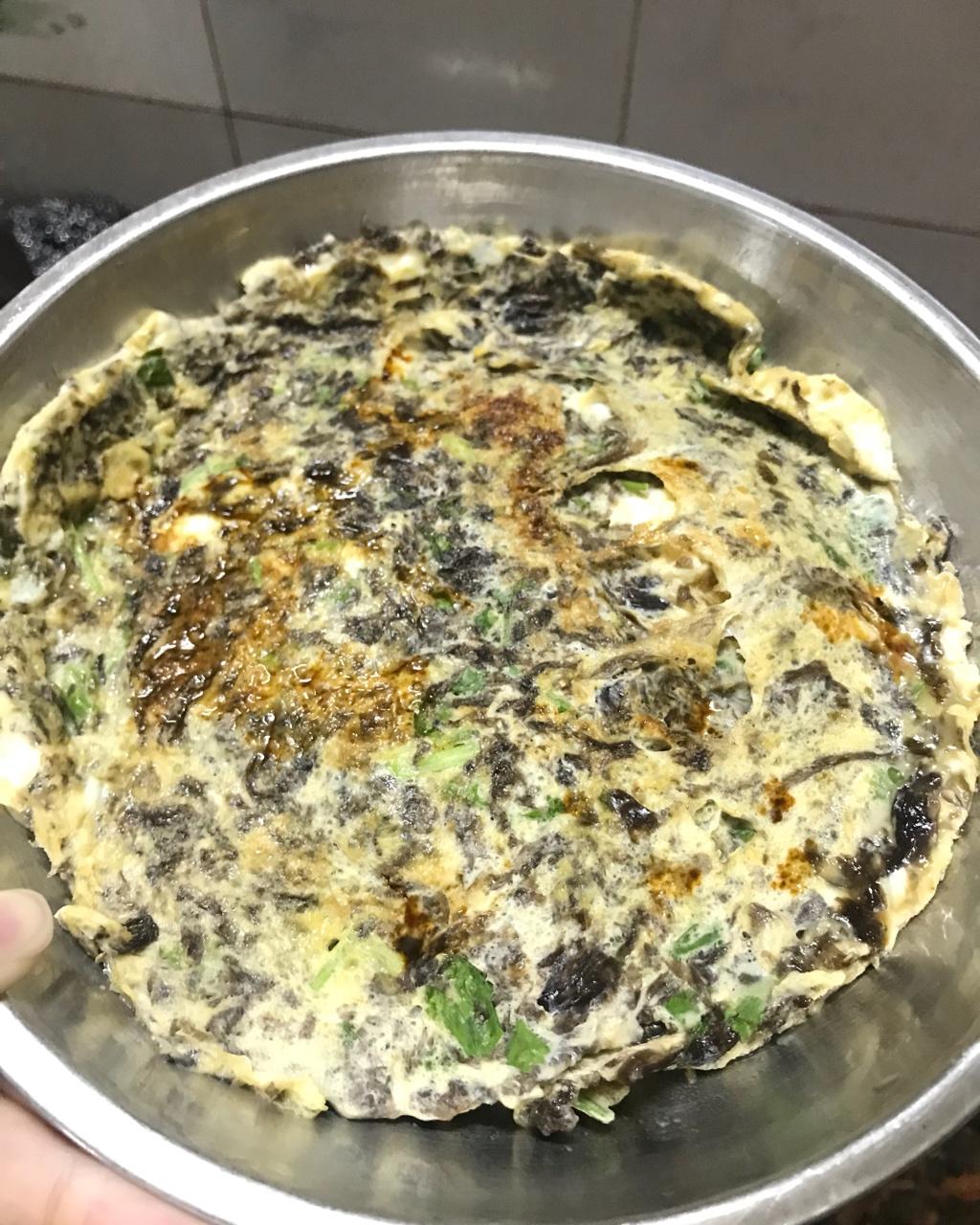 mm小烘焙做的紫菜煎蛋饼