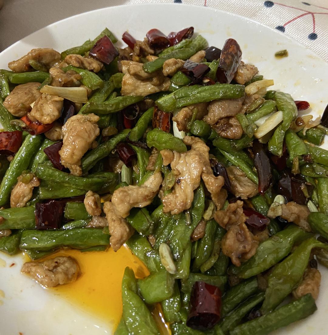 豆角炒肉