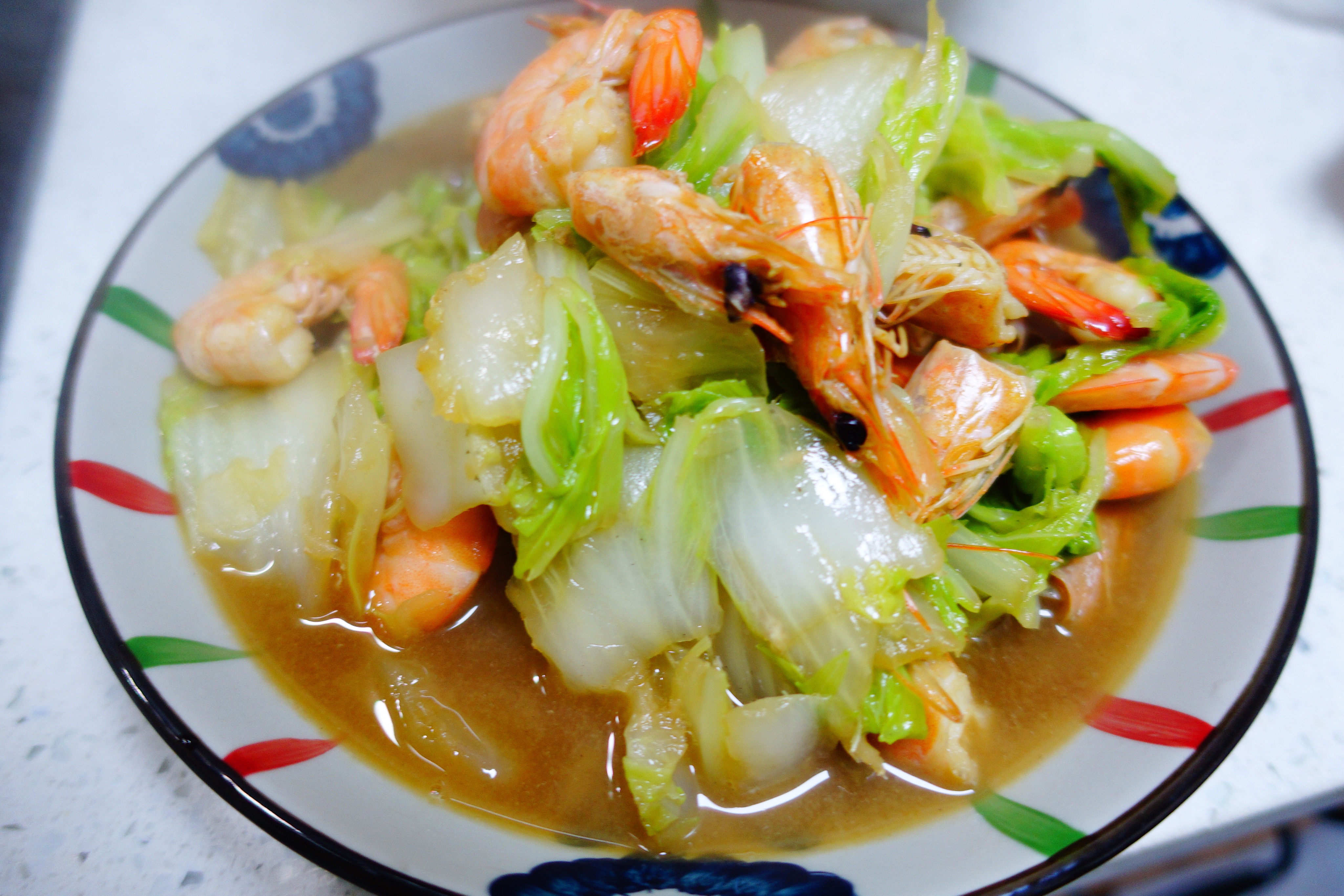 家常菜-白菜炖大虾
