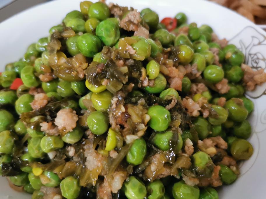 青豆酸菜肉沫