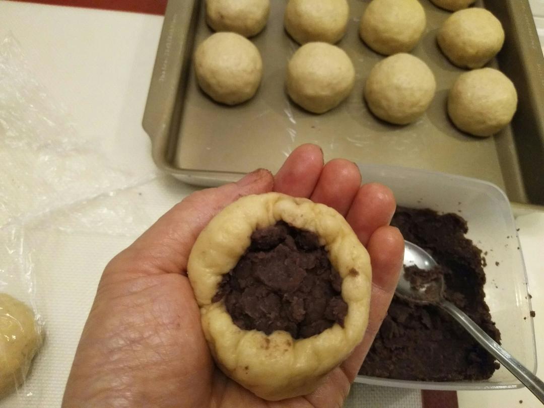 【豆沙小餐包（软面包）的做法步骤图】食尚厨娘-制作